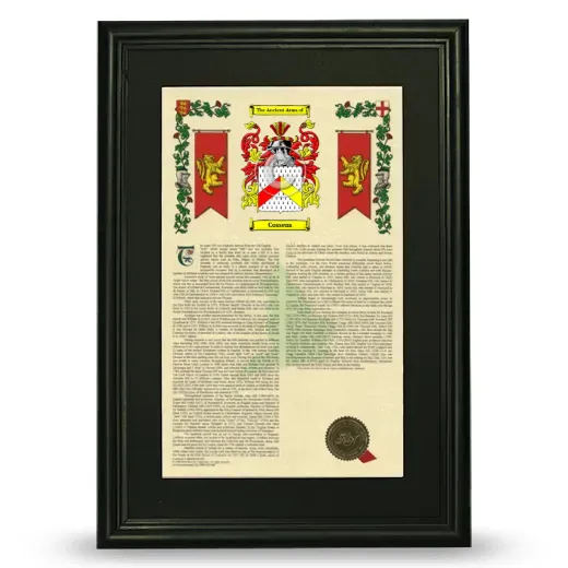 Cossens Deluxe Armorial Framed - Black