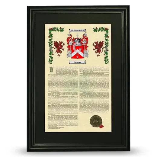 Cotmore Deluxe Armorial Framed - Black