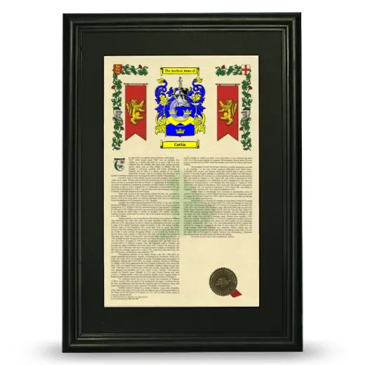 Cottis Deluxe Armorial Framed - Black