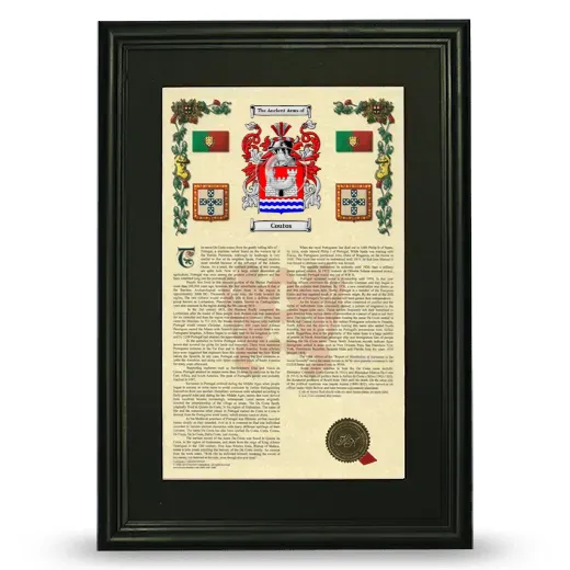 Coutos Deluxe Armorial Framed - Black