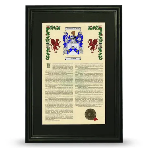 Cradake Deluxe Armorial Framed - Black