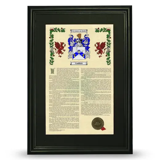 Craddick Deluxe Armorial Framed - Black
