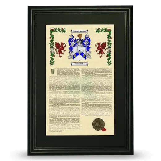 Craddock Deluxe Armorial Framed - Black