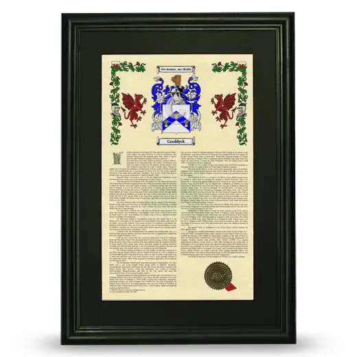 Craddyck Deluxe Armorial Framed - Black