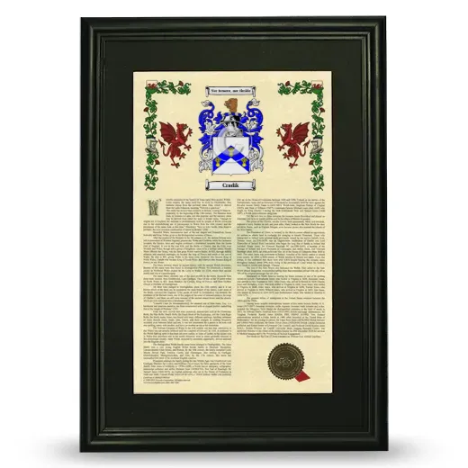 Cradik Deluxe Armorial Framed - Black