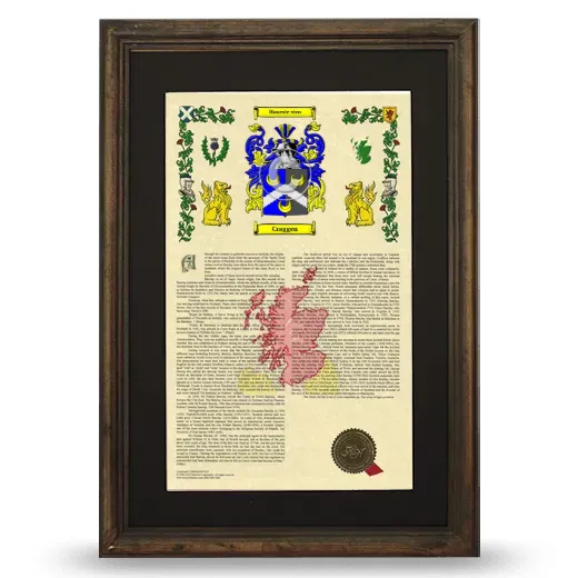 Craggen Deluxe Armorial Framed - Brown