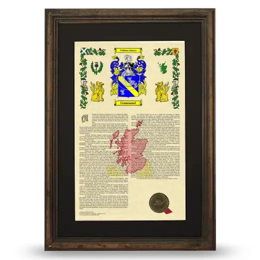 Crammond Deluxe Armorial Framed - Brown