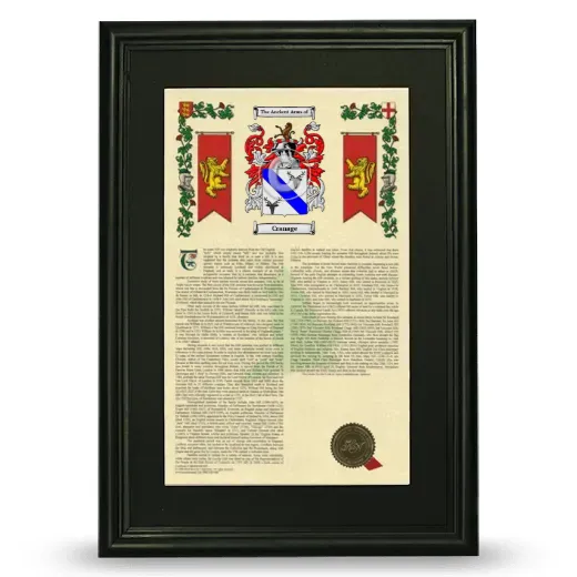 Cranage Deluxe Armorial Framed - Black