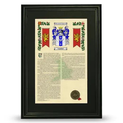 Cranford Deluxe Armorial Framed - Black