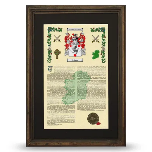 Creham Deluxe Armorial Framed - Brown