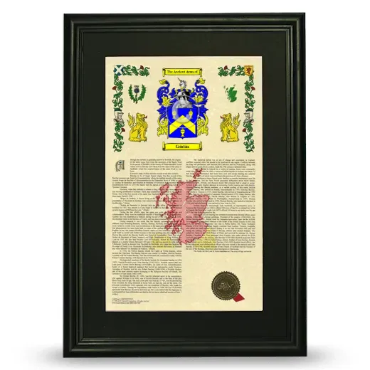 Cristin Deluxe Armorial Framed - Black