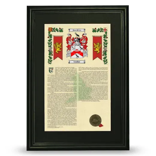 Crocker Deluxe Armorial Framed - Black