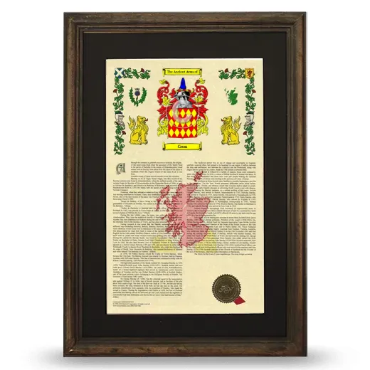 Cron Deluxe Armorial Framed - Brown