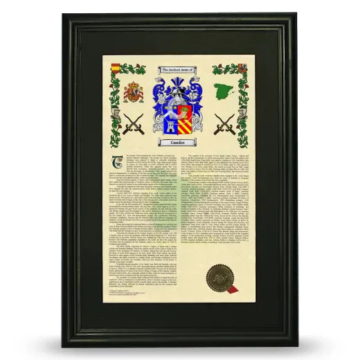 Cuadro Deluxe Armorial Framed - Black