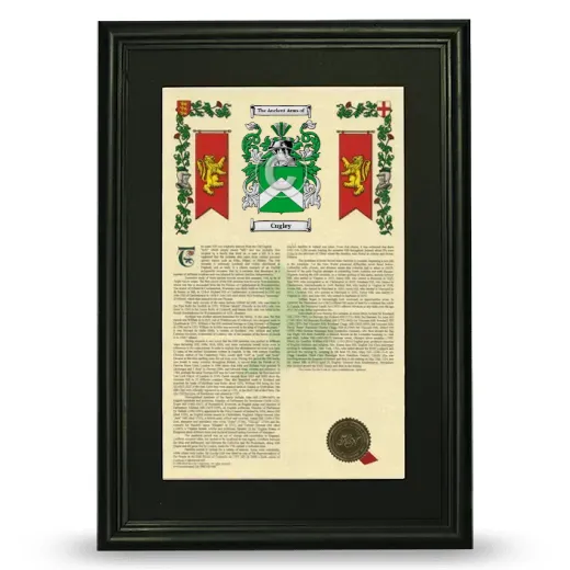 Cugley Deluxe Armorial Framed - Black