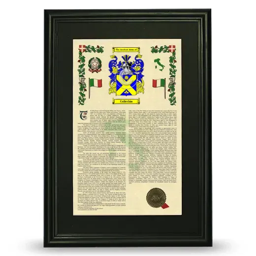 Culicchia Deluxe Armorial Framed - Black