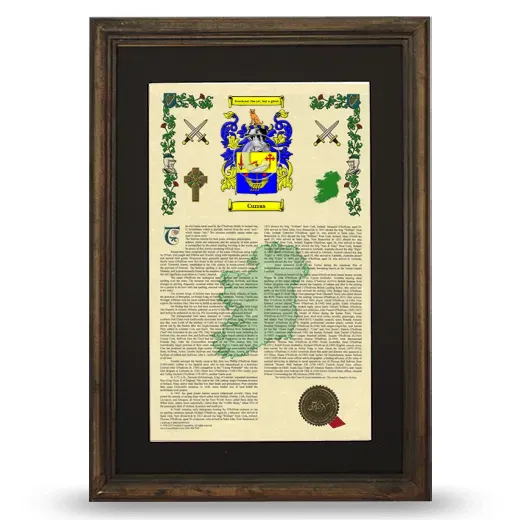 Curras Deluxe Armorial Framed - Brown