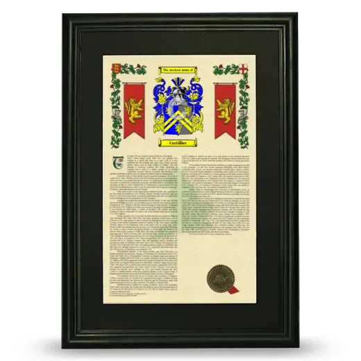 Curtillier Deluxe Armorial Framed - Black