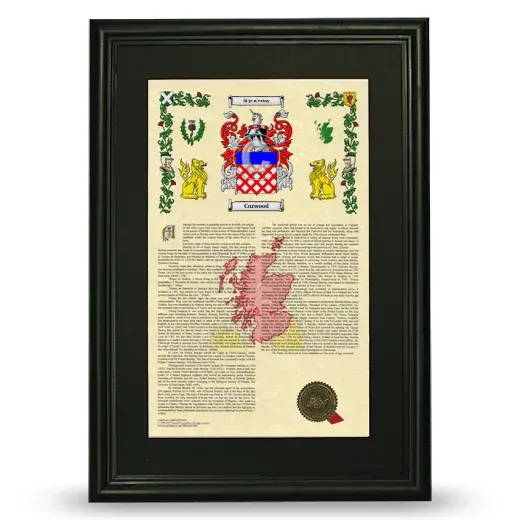Curwood Deluxe Armorial Framed - Black