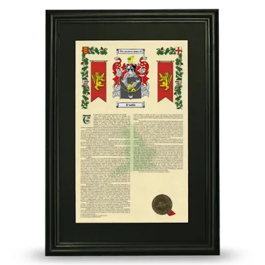 D'aeth Deluxe Armorial Framed - Black