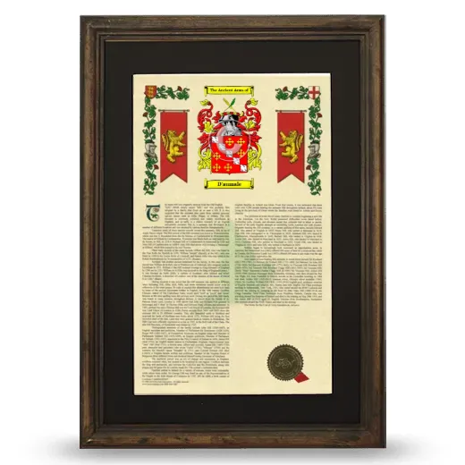 D'aumale Deluxe Armorial Framed - Brown