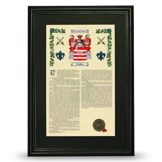 D'urban Deluxe Armorial Framed - Black