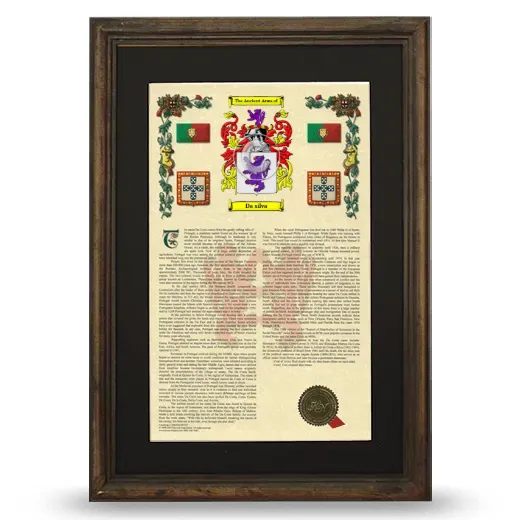 Da silva Deluxe Armorial Framed - Brown