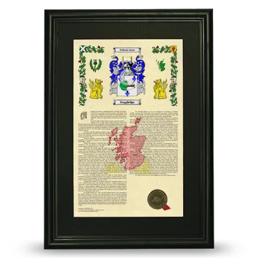 Daggledge Deluxe Armorial Framed - Black