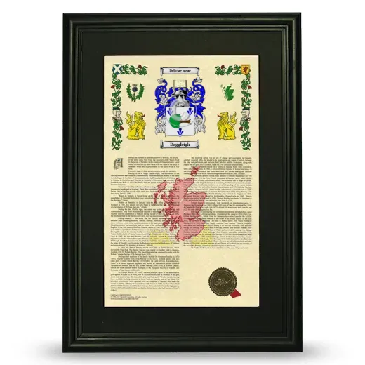 Daggleigh Deluxe Armorial Framed - Black
