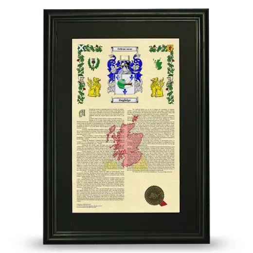 Daglidge Deluxe Armorial Framed - Black