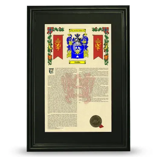 Dahlin Deluxe Armorial Framed - Black