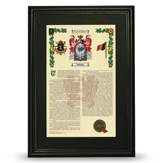 Dahmen Deluxe Armorial Framed - Black