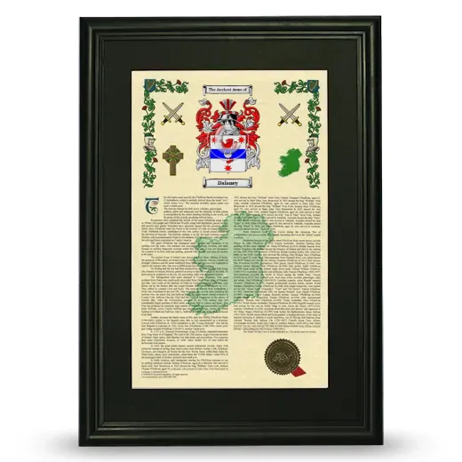 Dalaney Deluxe Armorial Framed - Black