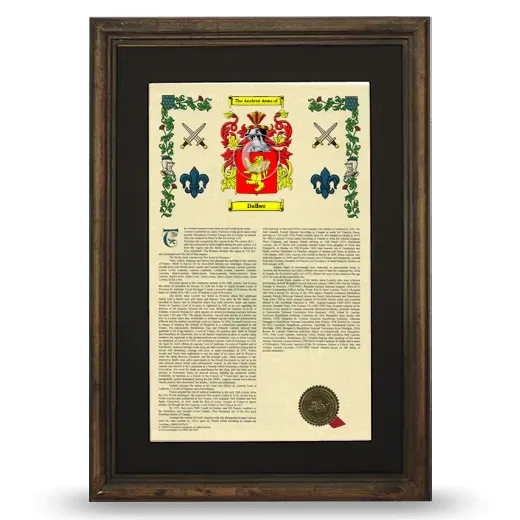 Dalber Deluxe Armorial Framed - Brown