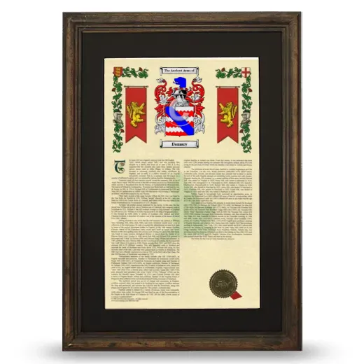 Damary Deluxe Armorial Framed - Brown