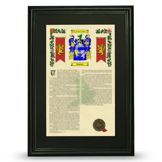 Dantzay Deluxe Armorial Framed - Black