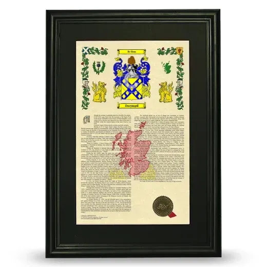 Darympil Deluxe Armorial Framed - Black