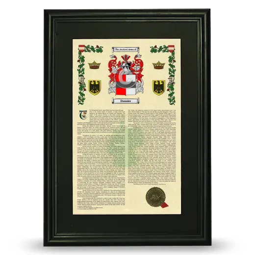 Dausier Deluxe Armorial Framed - Black