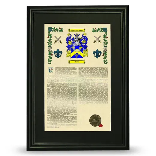 Davìd Deluxe Armorial Framed - Black