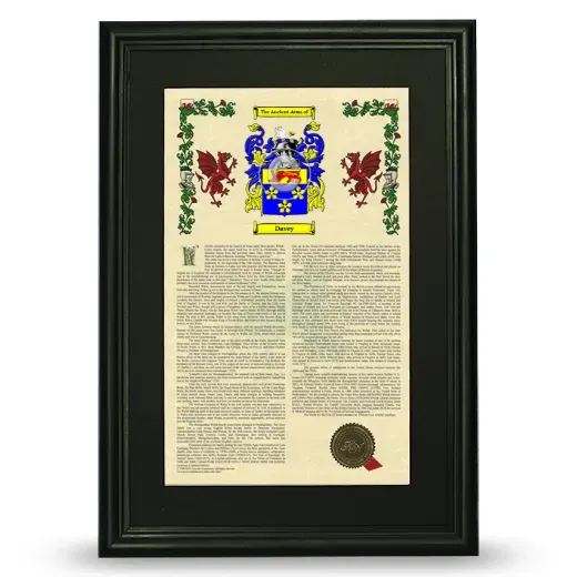 Davey Deluxe Armorial Framed - Black