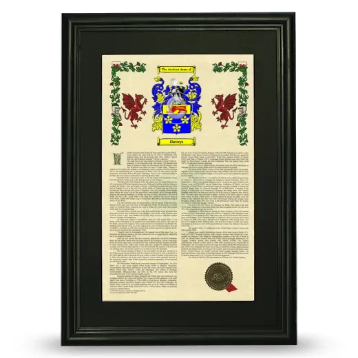 Daveys Deluxe Armorial Framed - Black