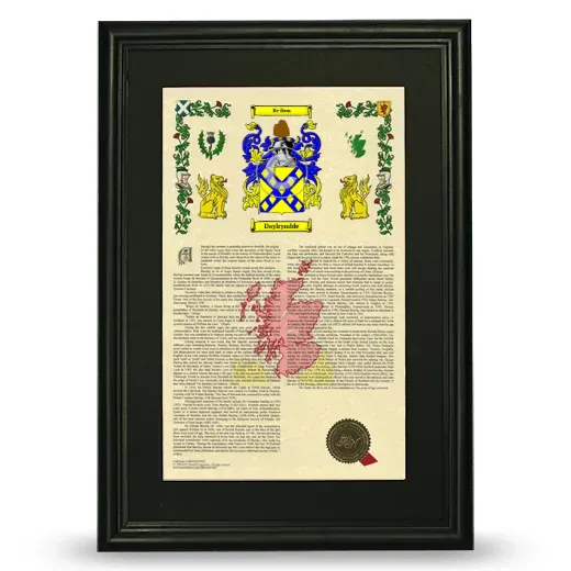 Daylrymble Deluxe Armorial Framed - Black