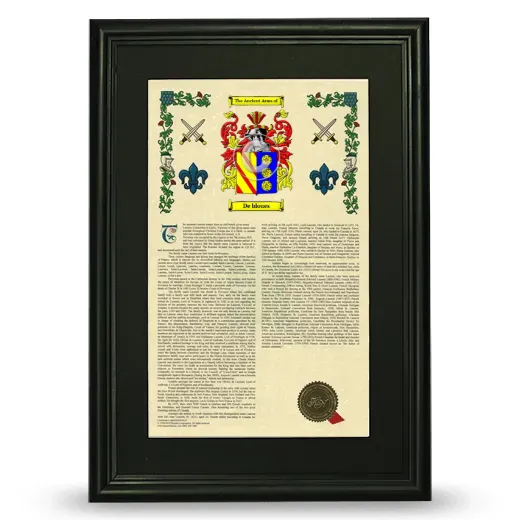 De bloues Deluxe Armorial Framed - Black