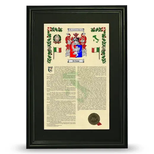 De bona Deluxe Armorial Framed - Black