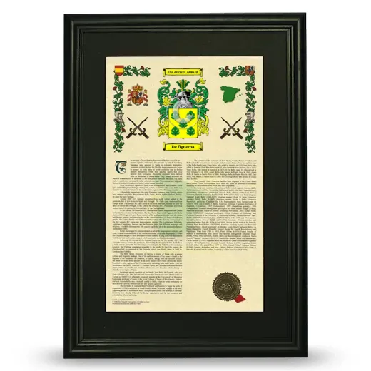 De figueroa Deluxe Armorial Framed - Black