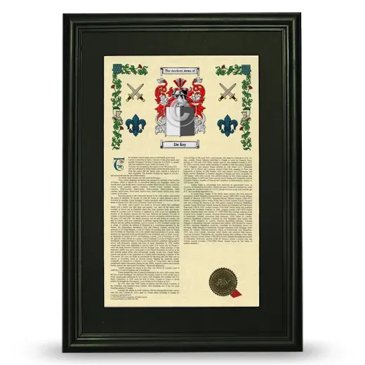 De foy Deluxe Armorial Framed - Black