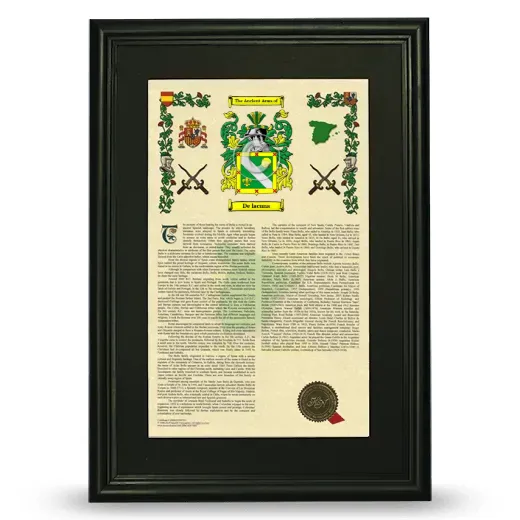 De lacuna Deluxe Armorial Framed - Black