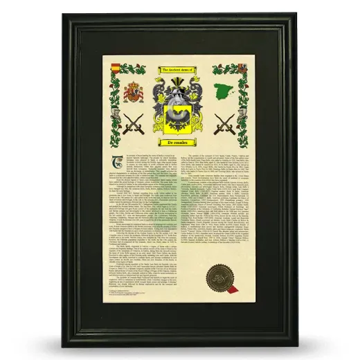 De rosales Deluxe Armorial Framed - Black