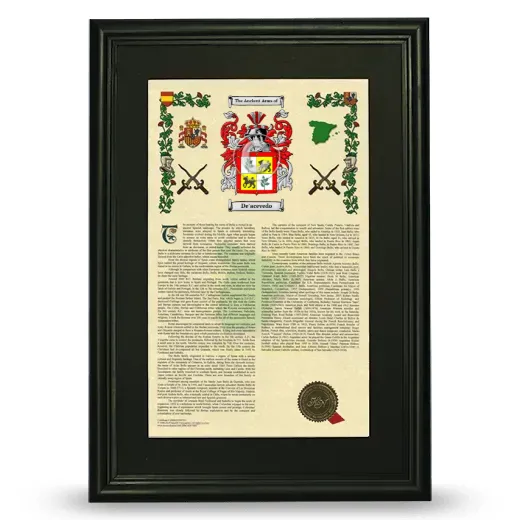 De'acevedo Deluxe Armorial Framed - Black