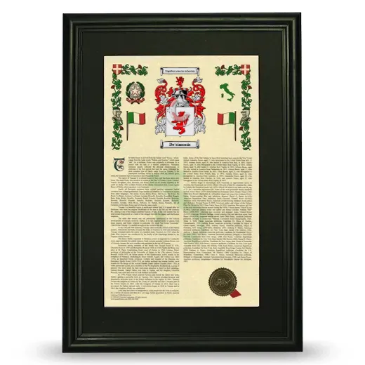 De'simonis Deluxe Armorial Framed - Black
